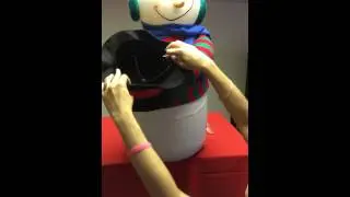 How to work a Snowman Snow Machine pt2