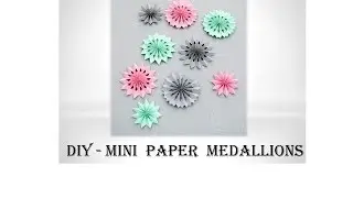 DIY : Mini paper medallions | DIY Crafts Tutorial | Tissue Paper Rosette Fans