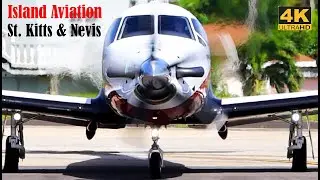 Pilatus PC-12 (N212MF) Departing | BN2 Islander Arriving | SKB - TKPK, Eastern Caribbean