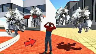 FRANKLIN GOT ATTACKED BY FLYING ROBOTS IN INDIAN BIKES DRIVING 3D