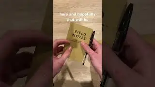 Pocket notebook set up for daily productivity