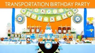 Transportation Birthday Party Ideas // Transportation - B136