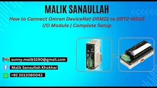 How to Connect Omron DeviceNet DRM21 to DRT2-MD16 I/O Module | Complete Setup