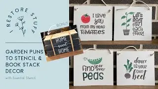 Essential Stencil Garden Puns make cute signs for the Garden!