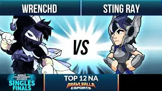 Wrenchd vs Sting Ray - Top 12 - Brawlhalla World Championship 2020 - 1v1 NA