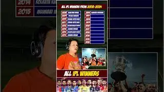 All IPL winners till date | IPL winners from 2008-2024 | Mumbai Indians | CSK | IPL 2025 #cricket