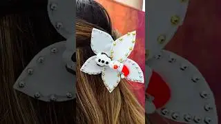 Would you wear an Olaf hair clip from Frozen this winter? #diy #snowman #olaf #hair #tutorials