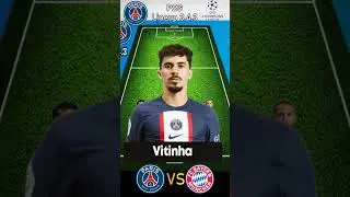 PSG lineup vs Bayern Munich  Round Of 16 Eufa Champions League 2022/23 #uefa #psg #parissaintgermain