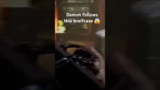 Demon follows this briefcase #gaming #horror #horrorgaming #demon #horrorgaming #vhsfilter