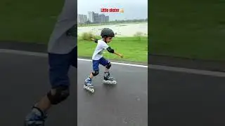 Little skater 🛼skating practice 👍#shorts #speedskating #lucknow #inline #skate #skatar #skating