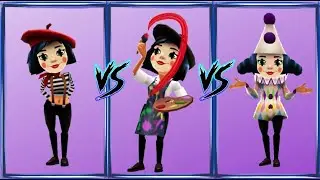 Subway Surfers Battle! Coco Paris Surfer Vs  Coco Art vs Coco Jester Copenhagen - Game Play