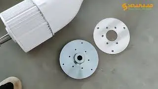 6KW Horizontal Wind Turbine Generator Windmill With Free MPPT Charger