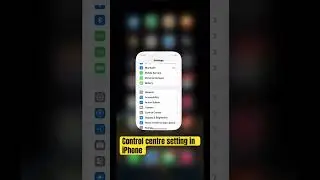 Check your iPhone control centre settings in few seconds allow apps access