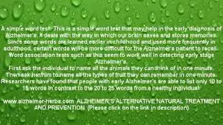 alzheimer test scores