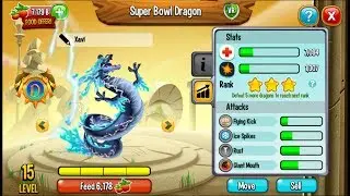 Dragon City - Water Storm Dragon + Fighting PvP [Legendary | Only 150 Gems]