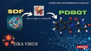 Convert SDF to PDBQT for Molecular Docking #bioinformatics #moleculardocking #drugdiscovery