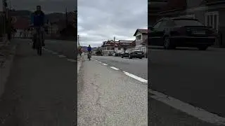 Road traffic in a small town