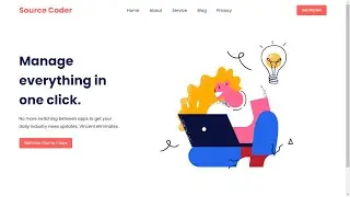 Mobile Website Template Design in HTML and CSS | Source Coder #website #css #html #web