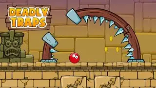 Red Ball the Holy Treasure  - Game Play Trick- Level 40 to 44 BOSS LEVEL (iOS, Android)