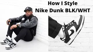 HOW TO STYLE NIKE DUNK LOW BLACK  WHITE