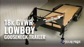 Прогулка: 18 000 фунтов GVWR Gooseneck без рельсов с низкорамным прицепом для оборудования | Texas Pride