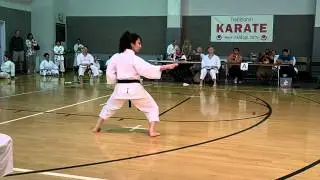 2012 AAKF Nationals Female Kata Soolmaz Abooali Nijushiho (二十四歩)