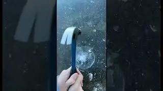 Breaking ice #shorts #ice #satisfying