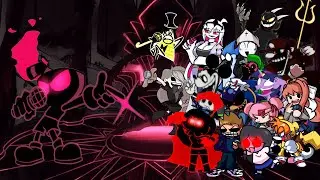 Devil's Gambit but every turn a Different Character Sings it (FNF Cuphead song, Indie Cross cover)