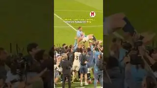 De Bruyne&rsquo;s emotional farewell with his teammates!🥹#DeBruyne #ManchesterCity  #premierleague