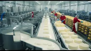 Inside a Modern Dairy Processing Plant: From Fresh Milk to Aged Cheese (The Whole Process)