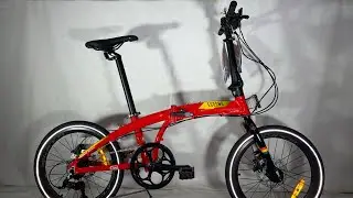 SEPEDA LIPAT ELEMENT ECOSMO REGGAE EDITION 20 INCH RED, 8 SPEED, TELESCOPIC, HYDRAULIC DISC BRAKE