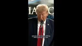Donald Trump makes remarks after surveying the damage of Hurricane Helene in Georgia
