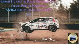 Sarah Hunter & James Braithwaite's Crash. Photo Sequence. #McRaeRallyChallenge 2025. SS2. #IMRC 