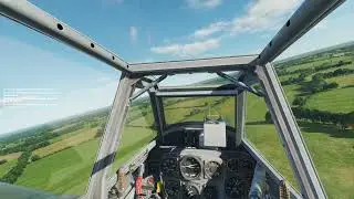 BF 109 K4 Flying Through the Hangar DCS Normandy