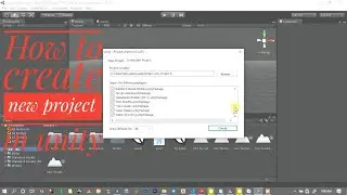 how to crate new project in unity🎮👨‍💻