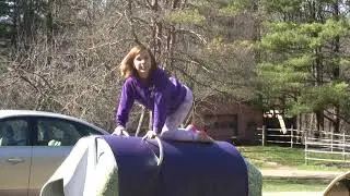 How to do basic vaulting moves on a barrel!