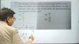 Where Is Gravitational Force Zero Between Earth and Moon? | Physics Gravitation MCQ