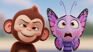 Titli Udi Ud Na Saki 🦋 EDM Remix | Kids Dance Song | Cartoon Monkey & Butterfly