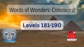 Words of Wonders: Crossword Levels 181-190