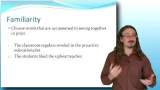 Lecture 4.3: Choosing Good Words