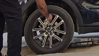 Deep cleaning the dirty wheels. Monthly wash.