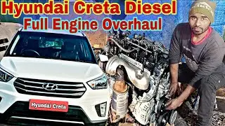 Hyundai creta diesel full engine overhaul ! engine problem/black & white smoke problem #Hyundaicreta