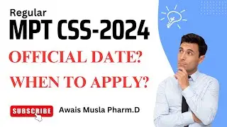 CSS MPT 2024 Apply online FPSC Registration | MPT CSS 2024 online apply date?