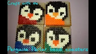 Craft with me: Penguin Perler Bead Coasters