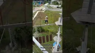 Rope course in #Malaysia very tough but done #umar55dilbachpan #fittness