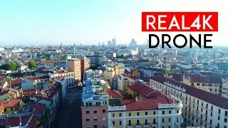 Milan 4K Drone Aerial Shot - Lombardy - Cinematic Stock Video