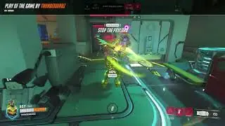 This is how you use orisa and bastion combo...