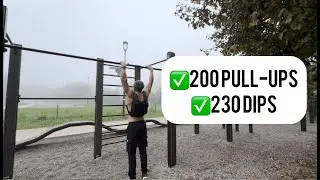 200 Pull-Ups & 230 Dips Challenge | Weighted Calisthenics Workout + Cold Exposure Recovery
