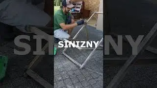 Renowacja leżak&oacute;w - jak usunąć SINIZNĘ z drewna *SZOK* #shorts