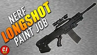Painting A Nerf Gun Black - Zombie Strike Longshot Cs-12